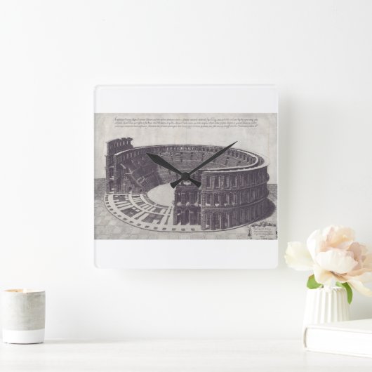 Amfitheater in Verona op het Piazza Bra Vierkante Klok (Huis)