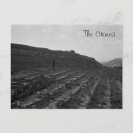 Amfitheater Limestone Quarry op de Krim Briefkaart