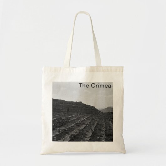 Amfitheater Limestone Quarry op de Krim Tote Bag (Voorkant)