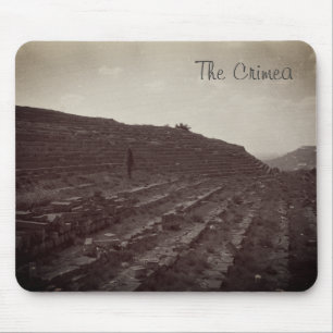 Amfitheaterkalksteengroeve in de Krim Muismat