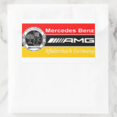 AMG-vlag Rechthoekige Sticker (Tas)