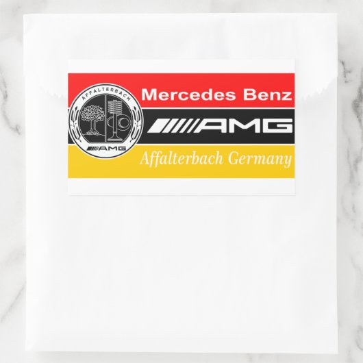 AMG-vlag Rechthoekige Sticker (Tas)