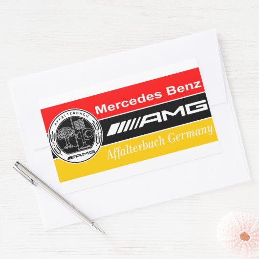 AMG-vlag Rechthoekige Sticker (Envelop)