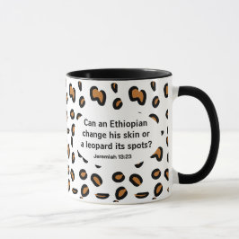 Amhaars en Engels Bijbelvers Mok