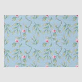 Amhaloden Blue Floral-weefselpapier Tissuepapier