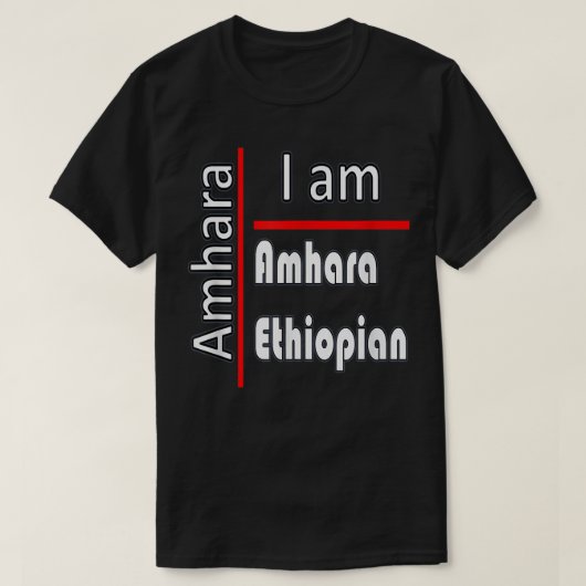 Amhara Ethiopia  T-shirt (Design voorkant)