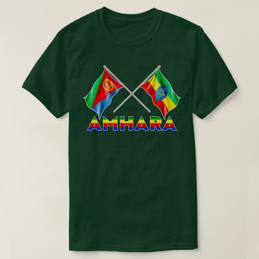 Amhara Ethiopië Eritrea Abyssinia Afrika TDesign T-shirt (Design voorkant)