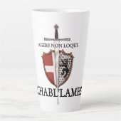 AMHE-logo affiche 74 Latte Mok (Voorkant)