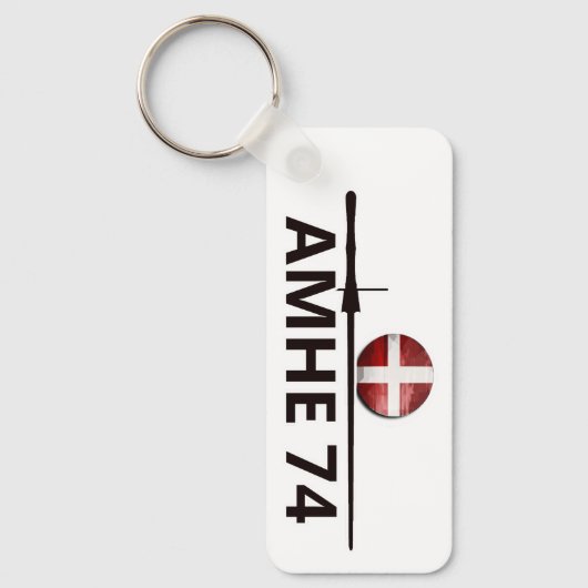 AMHE-logo affiche van de 74 Sleutelhanger (Voorkant)