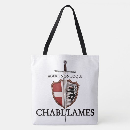 AMHE-logo affiche van de 74 Tote Bag (Voorkant)