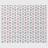 Amherst Bloemendruk op Roze Cadeaupapier (Vlak)