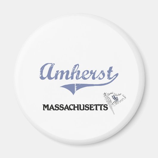Amherst Massachusetts City Classic Magneet (Voorkant)
