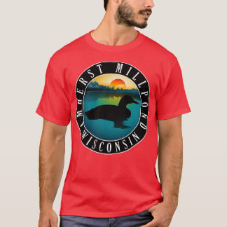 Amherst Millpond Wisconsin Loon T-shirt