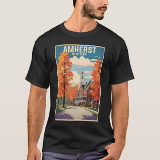 Amherst New York USA Vintage Reizen Toerisme T-shirt
