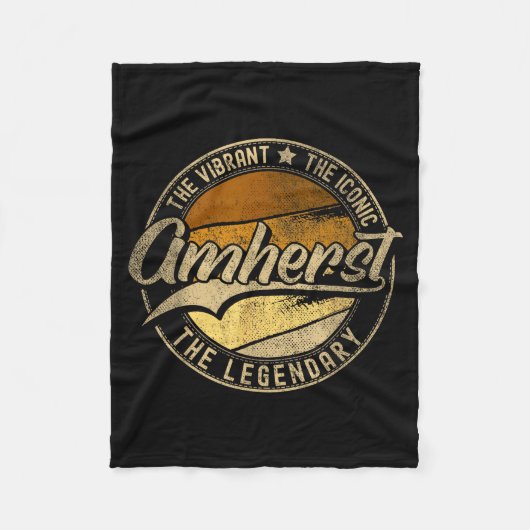 Amherst Nh _ New Hampshire _ Vintage Distressed Fleece Deken (Voorkant)