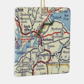 Amherst NS  Map Keramisch Ornament (Rechts)