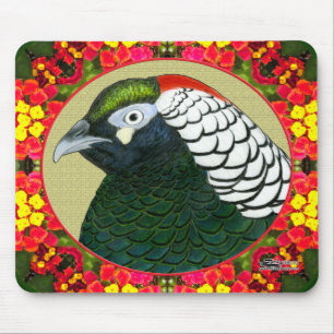 Amherst Pheasant and Flowers Muismat