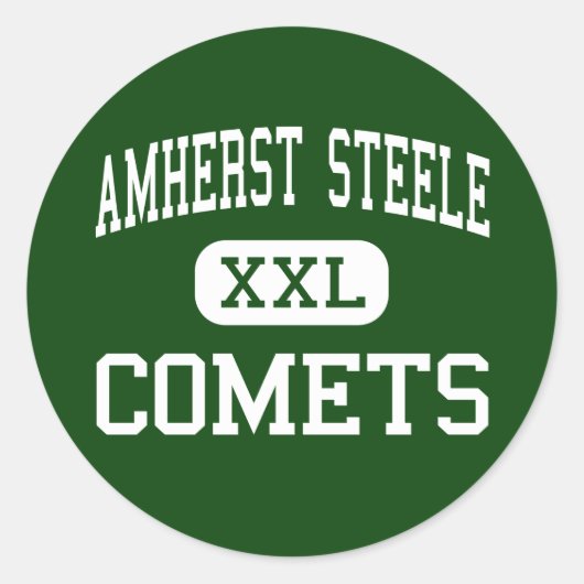 Amherst Steele - Kometen - Hoog - Amherst Ohio Ronde Sticker (Voorkant)