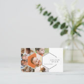 Amiable Honeycomb Meerdere fotocollage Visitekaartje (Staand voorkant)