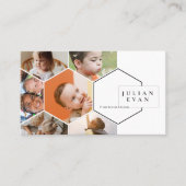 Amiable Honeycomb Meerdere fotocollage Visitekaartje (Voorkant)