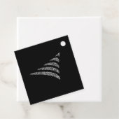 Amiable Monochrome artistieke kerstboom Bedankjes Labels (In situ)