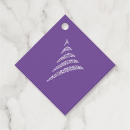 Amiable Monochrome artistieke kerstboom Bedankjes Labels