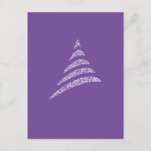 Amiable Monochrome artistieke kerstboom Briefkaart