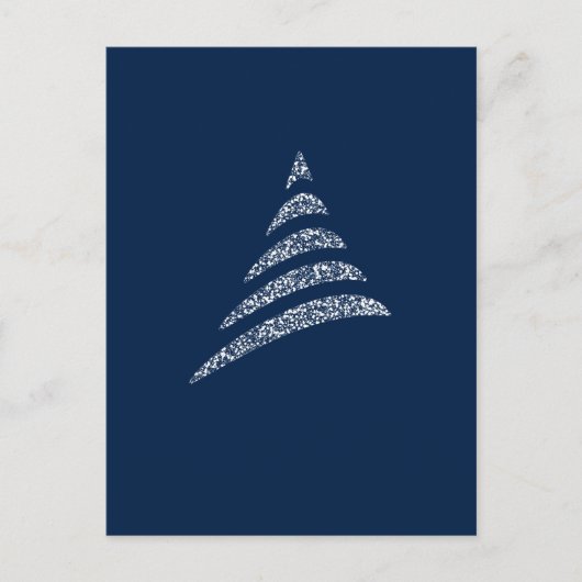 Amiable Monochrome artistieke kerstboom Briefkaart (Voorkant)