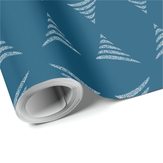 Amiable Monochrome artistieke kerstboom Cadeaupapier (Rol Hoek)