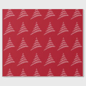 Amiable Monochrome artistieke kerstboom Cadeaupapier (Vlak)