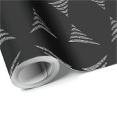 Amiable Monochrome artistieke kerstboom Cadeaupapier (Rol Hoek)