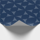 Amiable Monochrome artistieke kerstboom Cadeaupapier (Hoek)