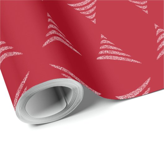 Amiable Monochrome artistieke kerstboom Cadeaupapier (Rol Hoek)