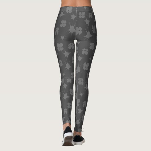 Amiable Monochrome Moderne Vlakke Natuur Leggings (Achterkant)