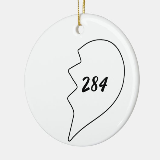 Amicable Numbers (220 284) Keramisch Ornament (Links)