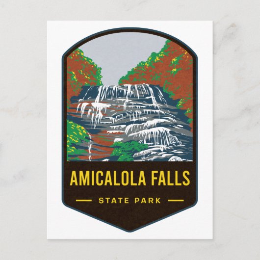 Amicalola Falls Briefkaart (Voorkant)