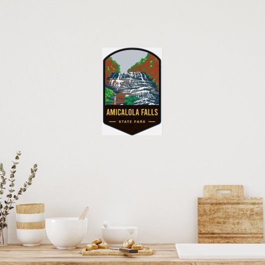 Amicalola Falls Poster (Keuken)