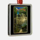 Amicalola Herfst Georgia Metalen Ornament (Rechts)