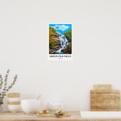 Amicalola Herfsten Georgië Reisprint Poster (Keuken)