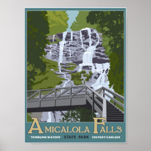 Amicalola-Herfsten Poster