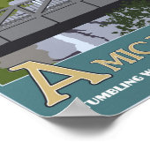 Amicalola-Herfsten Poster (Hoek)