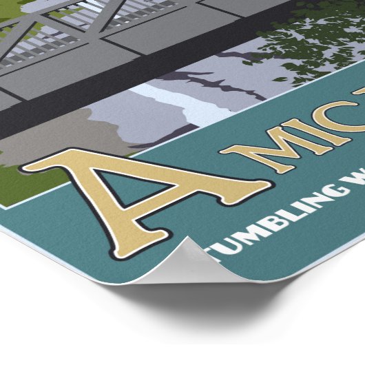 Amicalola-Herfsten Poster (Hoek)