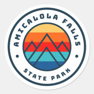 Amicalola Herfsten State Park Georgia GA Gift Ronde Sticker