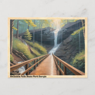 Amicalola Herfsten State Park Georgia Vintage Reiz Briefkaart