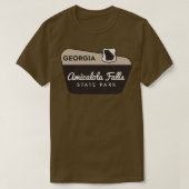 Amicalola Herfsten State Park Georgia Welkomstbord T-shirt (Design voorkant)