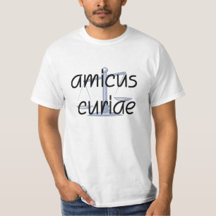 Amicus Curiae  Advocaat T-Shirt met Latijnse zin.