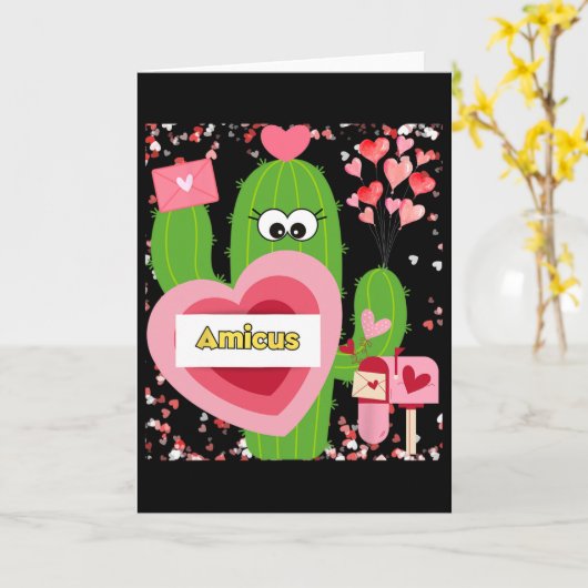 Amicus Valentine Kaart (Gele Bloem)