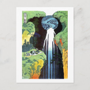 Amida Waterfall, Hokusai Japanese Fine Art Briefkaart