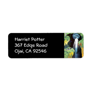 Amida Waterfall, Hokusai Japanese Fine Art Etiket