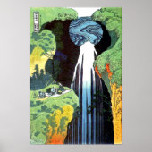 Amida Waterfall, Hokusai Japanese Fine Art Poster (Voorkant)